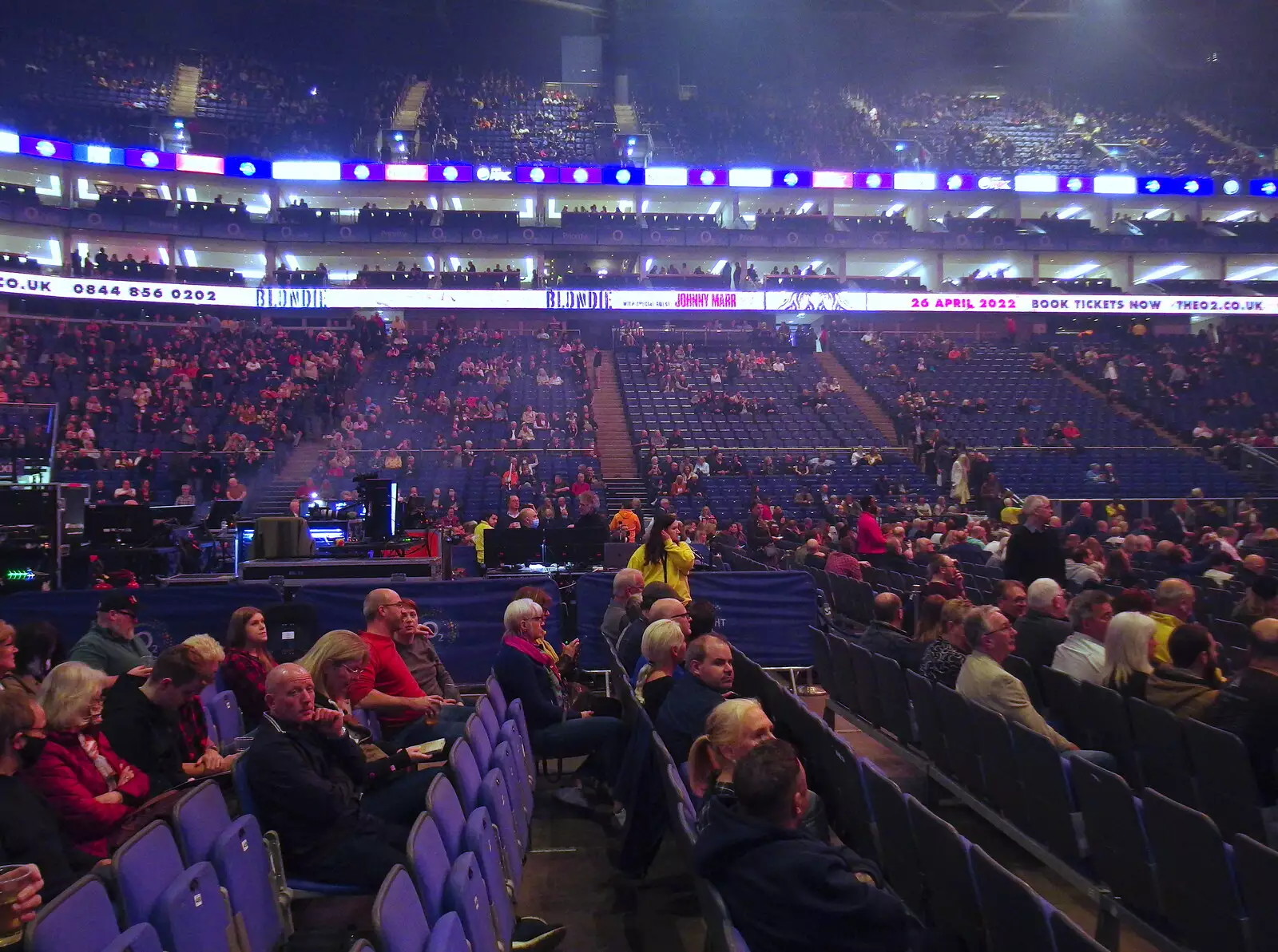 The O2 fills up, from Genesis at the O2, North Greenwich, London - 24th March 2022