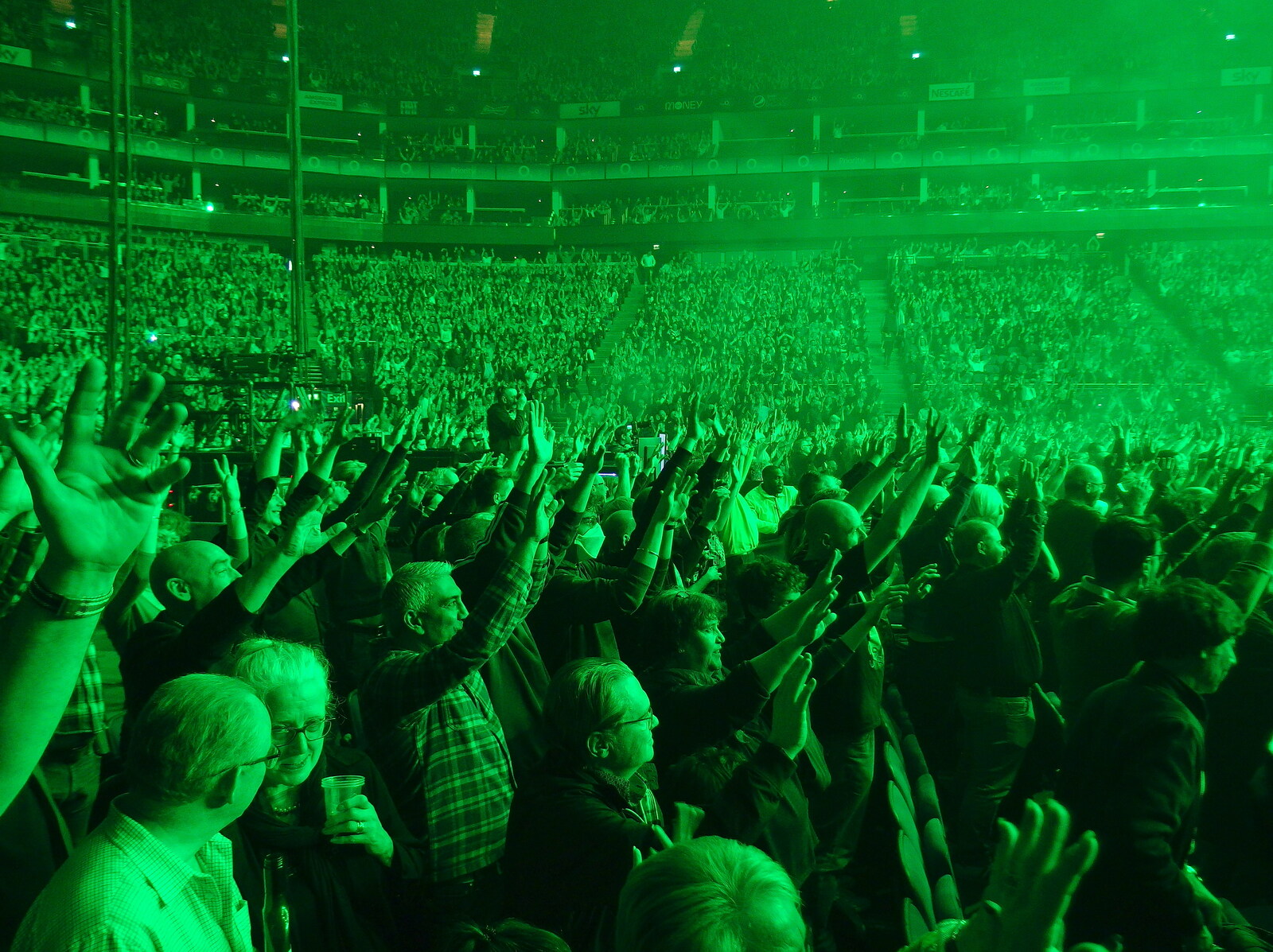 Hands in the air for Home By The Sea from Genesis at the O2, North Greenwich, London - 24th March 2022