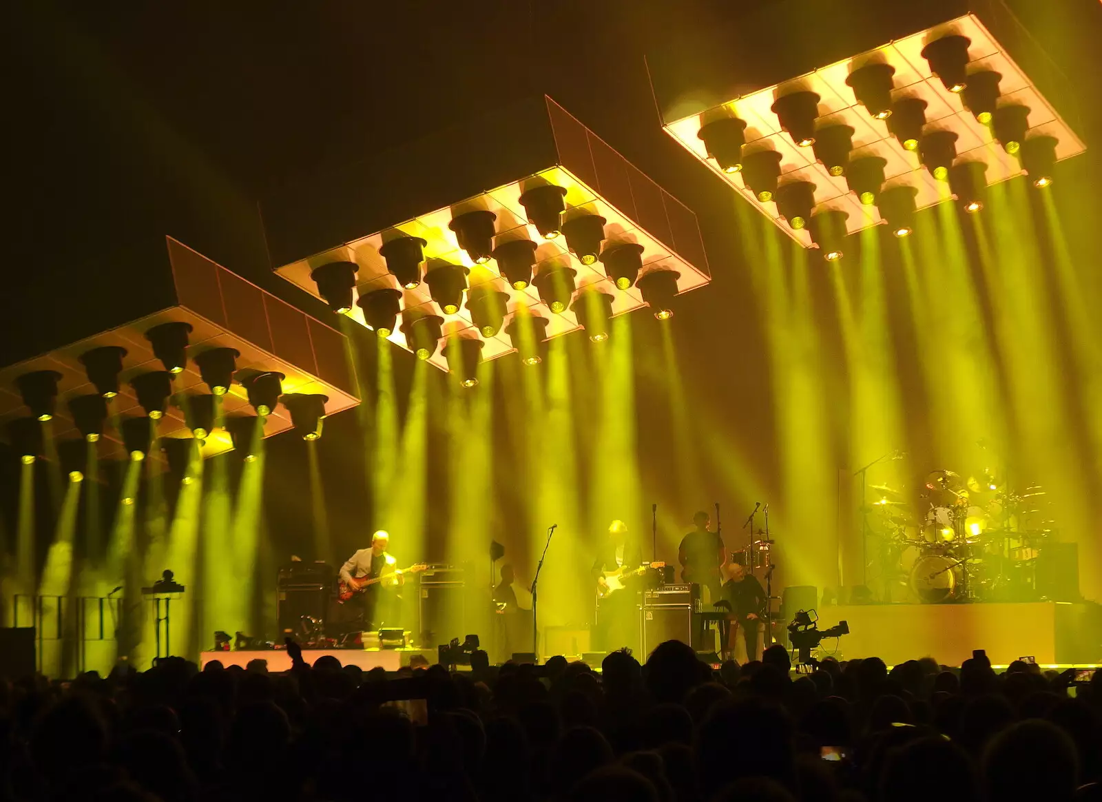 The lights are almost down on the stage, from Genesis at the O2, North Greenwich, London - 24th March 2022