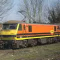 An old Class 90 - 90047 - at Ipswich, Genesis at the O2, North Greenwich, London - 24th March 2022