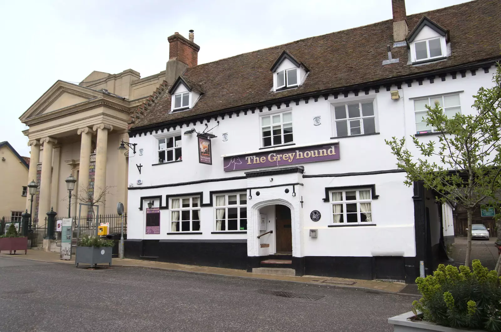 The Greyhound Pub on St. Nicholas Street, from A Trip Down South, New Milton, Hampshire - 9th April 2022