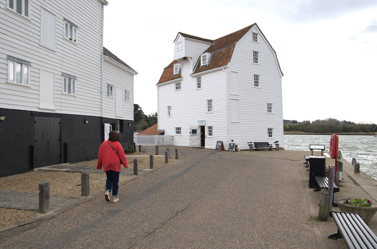 A Trip Down South, New Milton, Hampshire - 9th April 2022: Isobel roams around near the Tide Mill