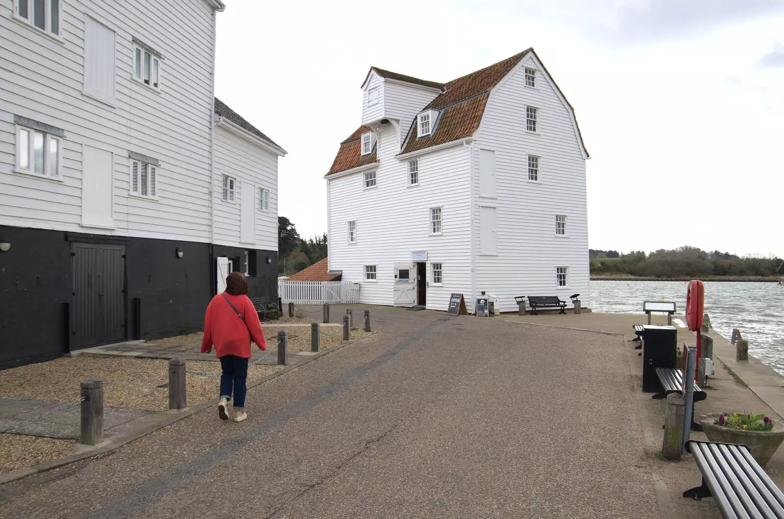 Isobel roams around near the Tide Mill, from A Trip Down South, New Milton, Hampshire - 9th April 2022