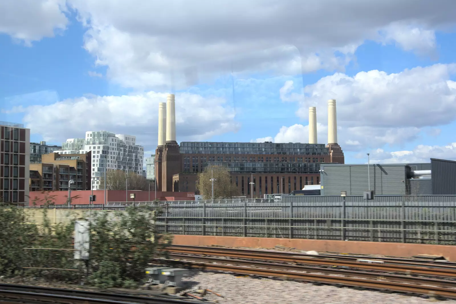 The rebuilt Battersea Power Station, from A Trip Down South, New Milton, Hampshire - 9th April 2022