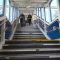 The steps out of the station, A Trip Down South, New Milton, Hampshire - 9th April 2022