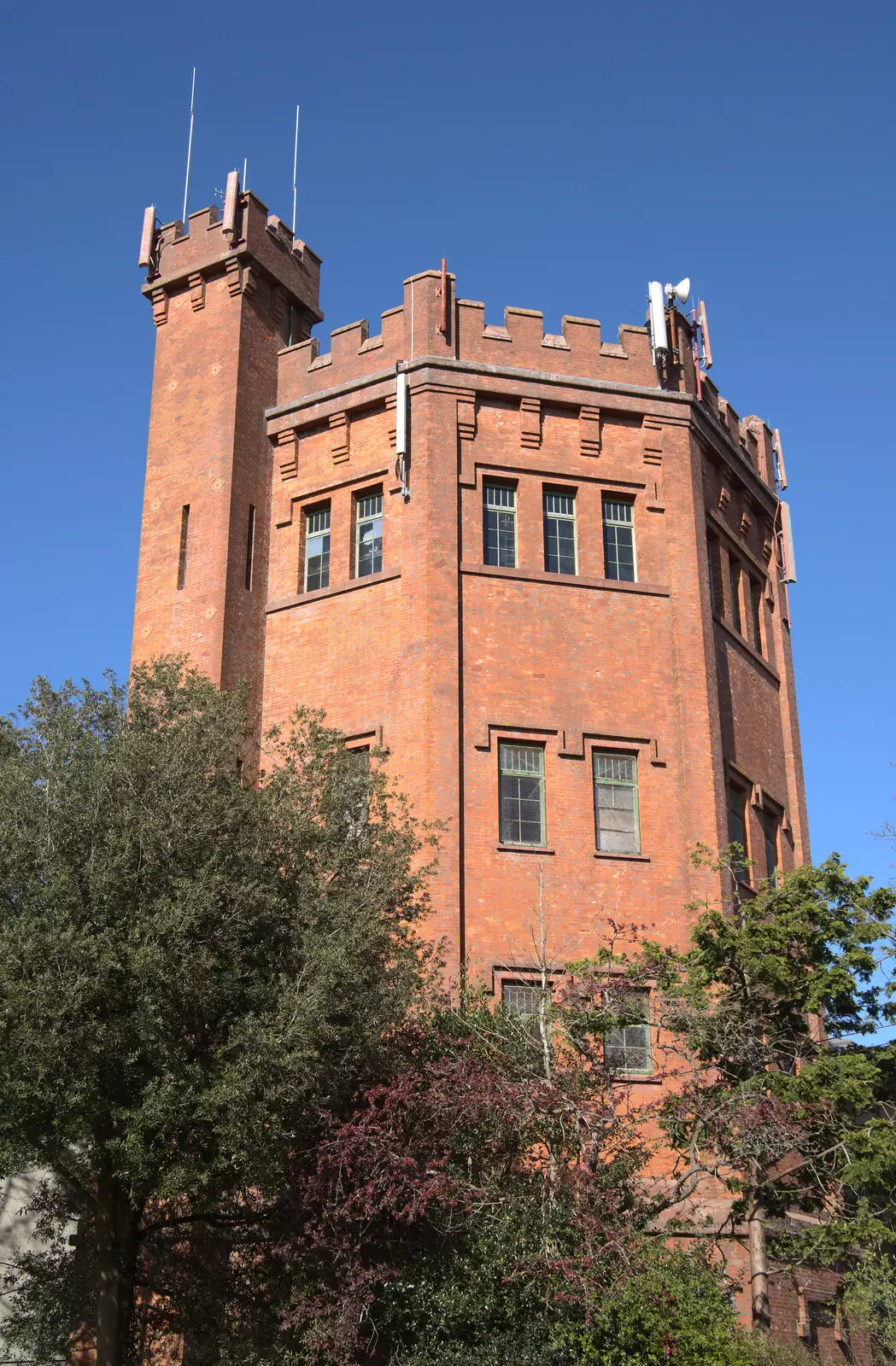 The iconic New Milton water tower, from A Trip Down South, New Milton, Hampshire - 9th April 2022