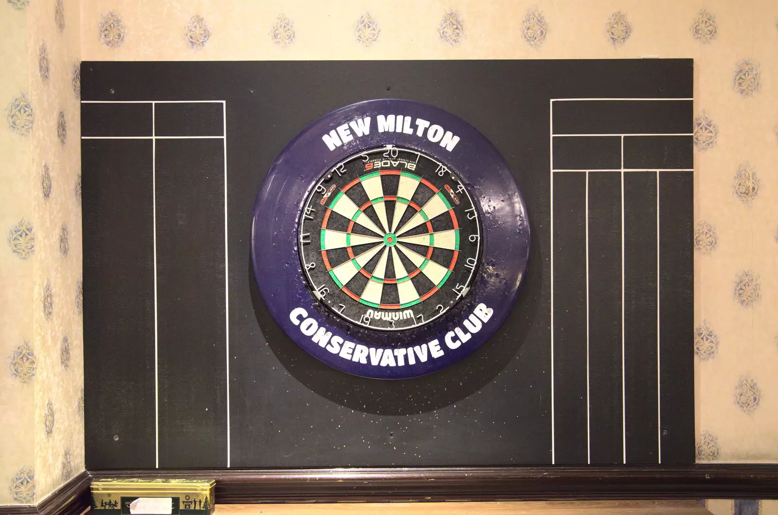 The dart board says it like it is, from A Trip Down South, New Milton, Hampshire - 9th April 2022