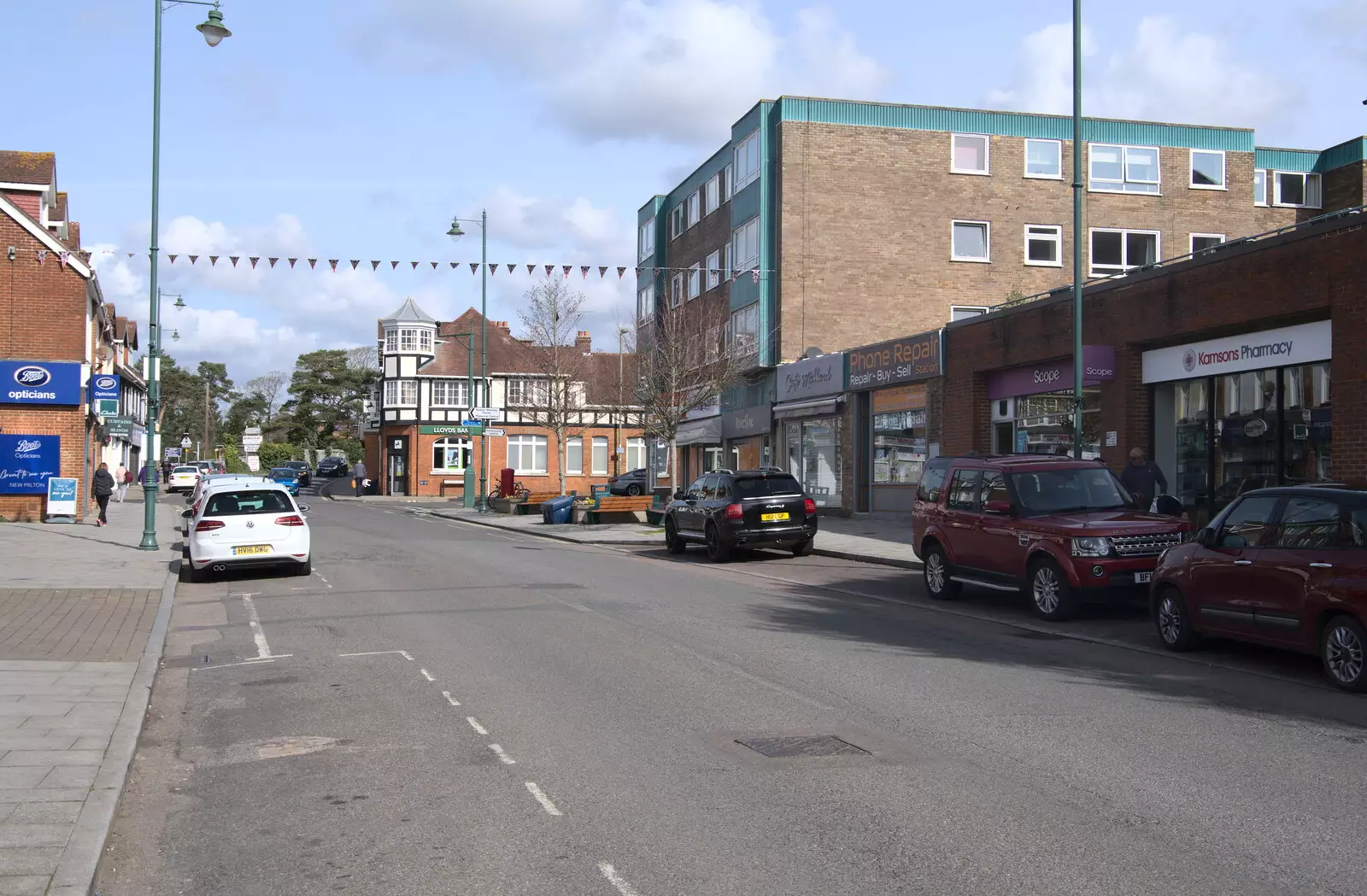 Station Road in New Milton, from Bernice's Birthday and Walks Around New Milton and Lymington, Hampshire - 10th April 2022