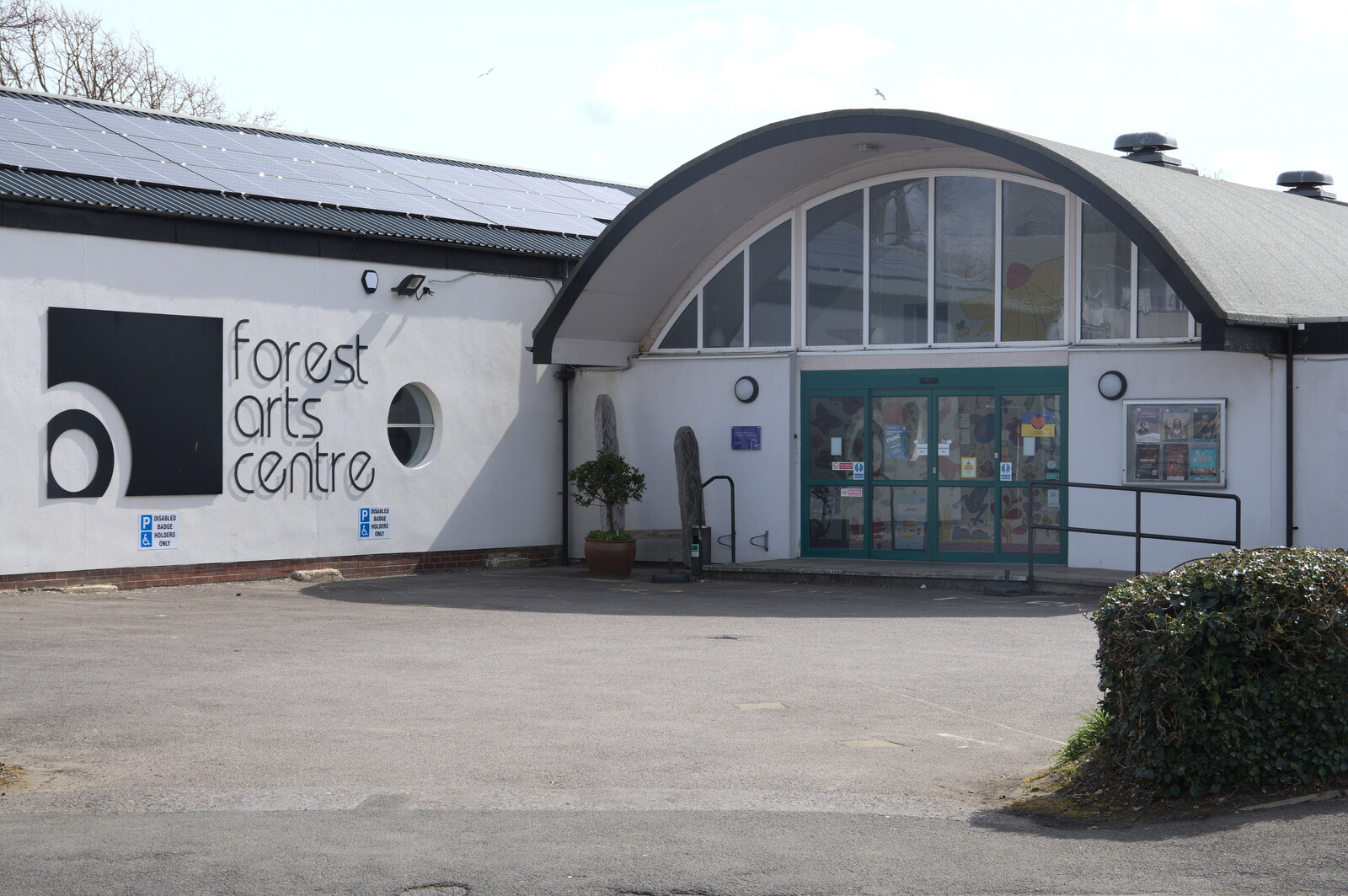 Bernice's Birthday and Walks Around New Milton and Lymington, Hampshire - 10th April 2022: The Forest Arts Centre, once an AJO venue