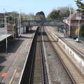 Railway tracks heading off to Bournemouth, Bernice's Birthday and Walks Around New Milton and Lymington, Hampshire - 10th April 2022