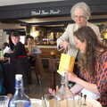Hannah gets a 'welcome' present as well, Bernice's Birthday and Walks Around New Milton and Lymington, Hampshire - 10th April 2022