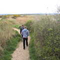 We walk along the path to the river, Bernice's Birthday and Walks Around New Milton and Lymington, Hampshire - 10th April 2022