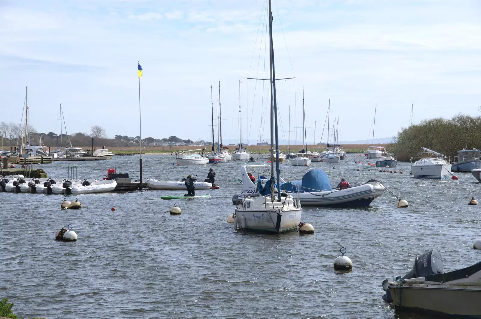 Boats in the River Stour at Christchurch, from Bernice's Birthday and Walks Around New Milton and Lymington, Hampshire - 10th April 2022