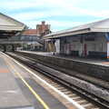 Back at New Milton station on the journey home, Bernice's Birthday and Walks Around New Milton and Lymington, Hampshire - 10th April 2022