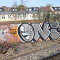 Graffiti near New Malden, Bernice's Birthday and Walks Around New Milton and Lymington, Hampshire - 10th April 2022