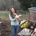 2022 Davida shows us one of the chickens