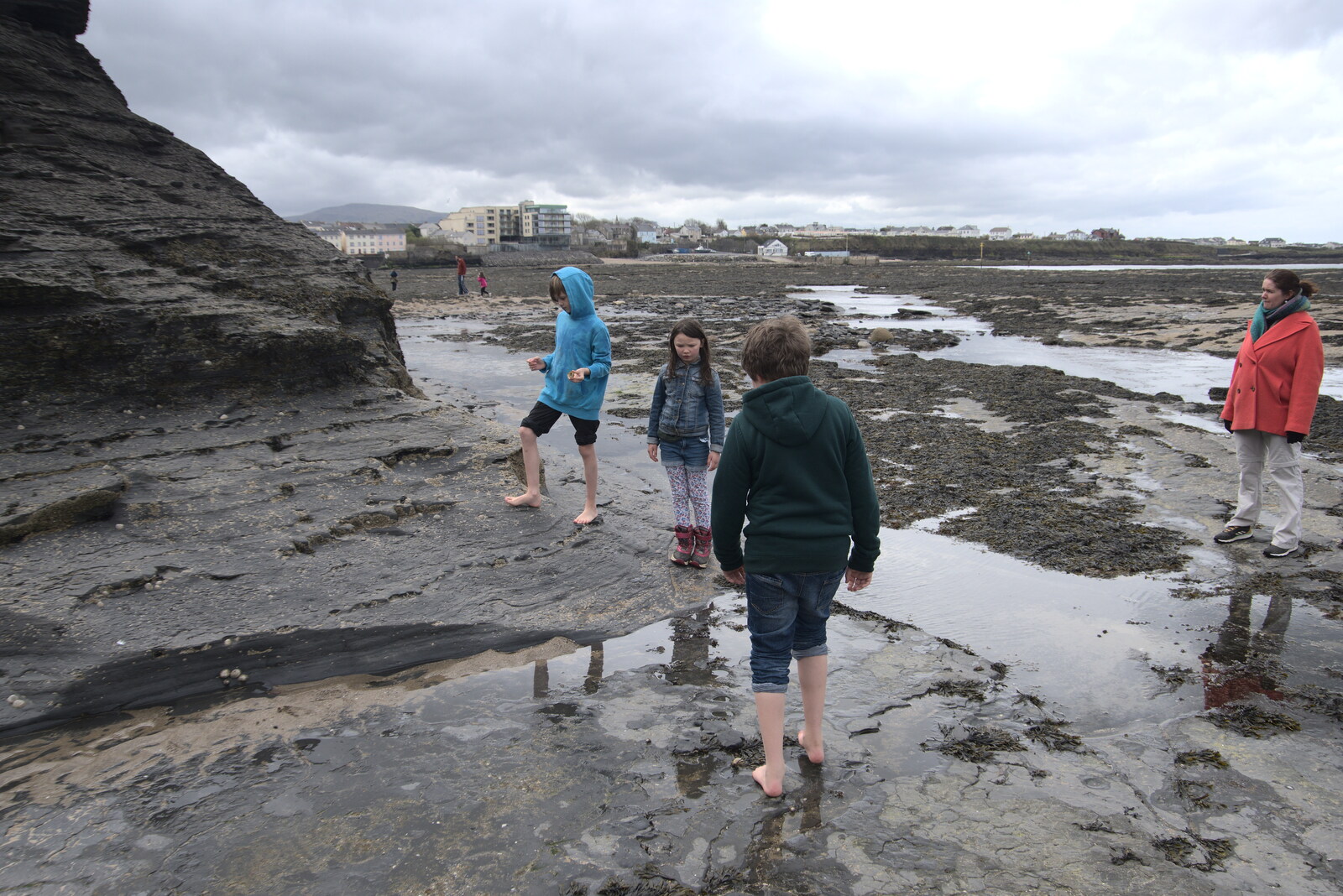 The gang on the rocks from Manorhamilton and Bundoran, Leitrim and Donegal, Ireland - 16th April 2022