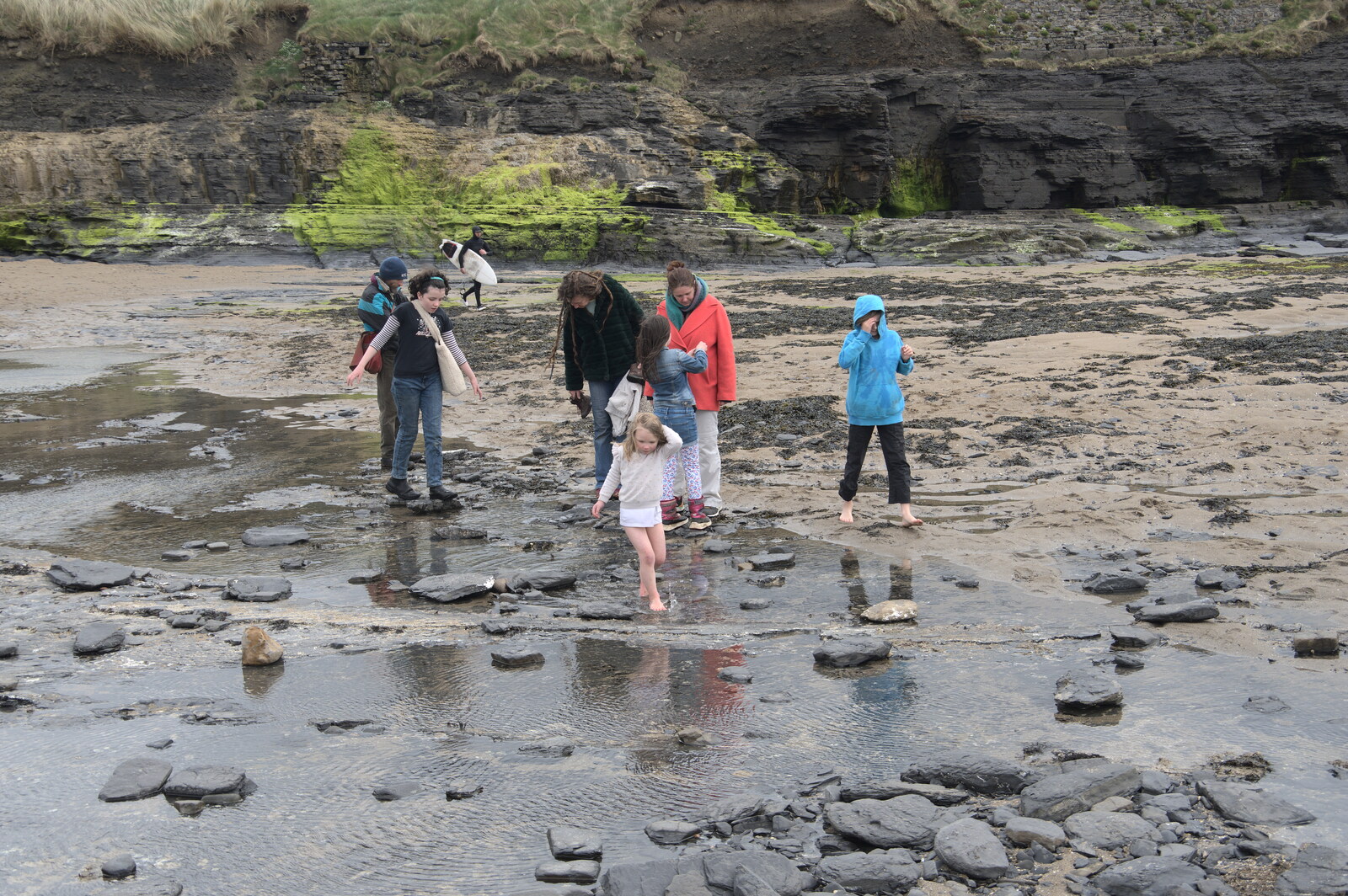 The group on the beach from Manorhamilton and Bundoran, Leitrim and Donegal, Ireland - 16th April 2022