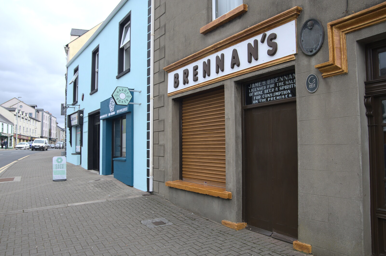 The closed Brennan's Bar from Manorhamilton and Bundoran, Leitrim and Donegal, Ireland - 16th April 2022