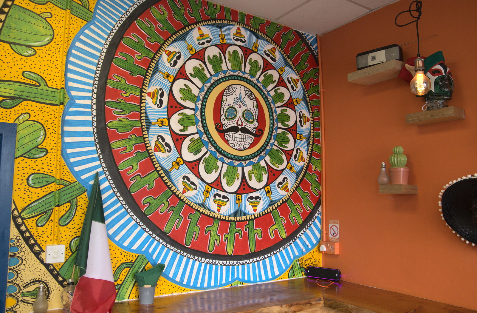 Mexican-style wall painting from Manorhamilton and Bundoran, Leitrim and Donegal, Ireland - 16th April 2022