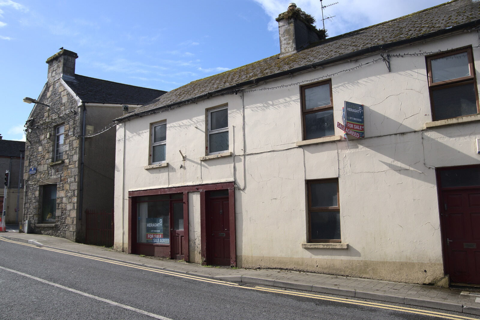 Derelict shops in Manorhamilton from Manorhamilton and Bundoran, Leitrim and Donegal, Ireland - 16th April 2022