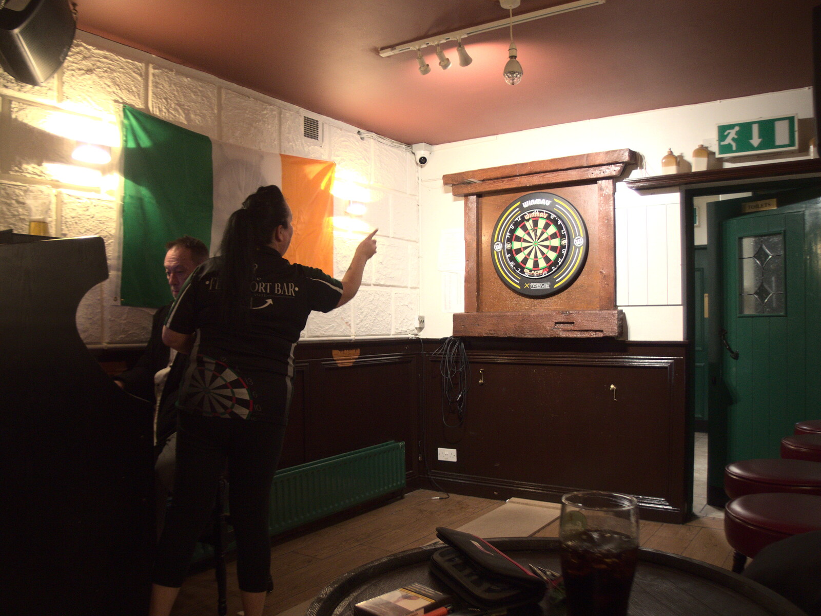 Greencastle, Doagh and Malin Head, County Donegal, Ireland - 19th April 2022: There's a darts match going on
