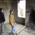 Fred and Harry in a derelict building, Greencastle, Doagh and Malin Head, County Donegal, Ireland - 19th April 2022