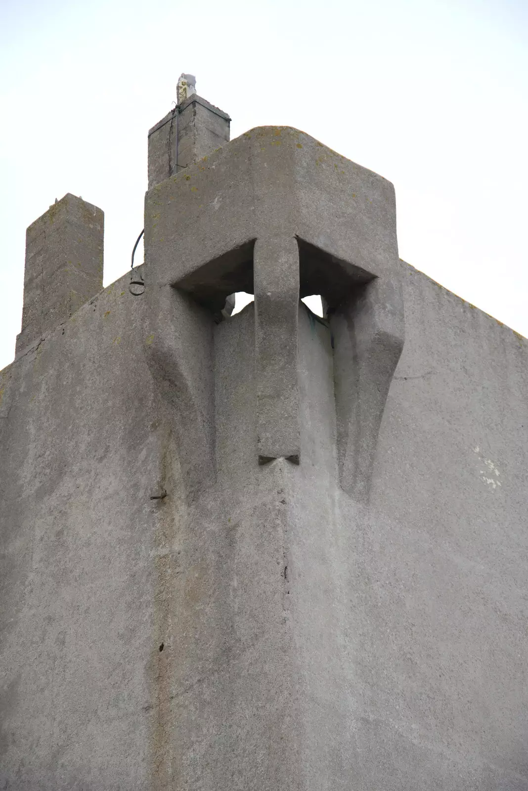 A Viking face looks out of the tower, from Greencastle, Doagh and Malin Head, County Donegal, Ireland - 19th April 2022