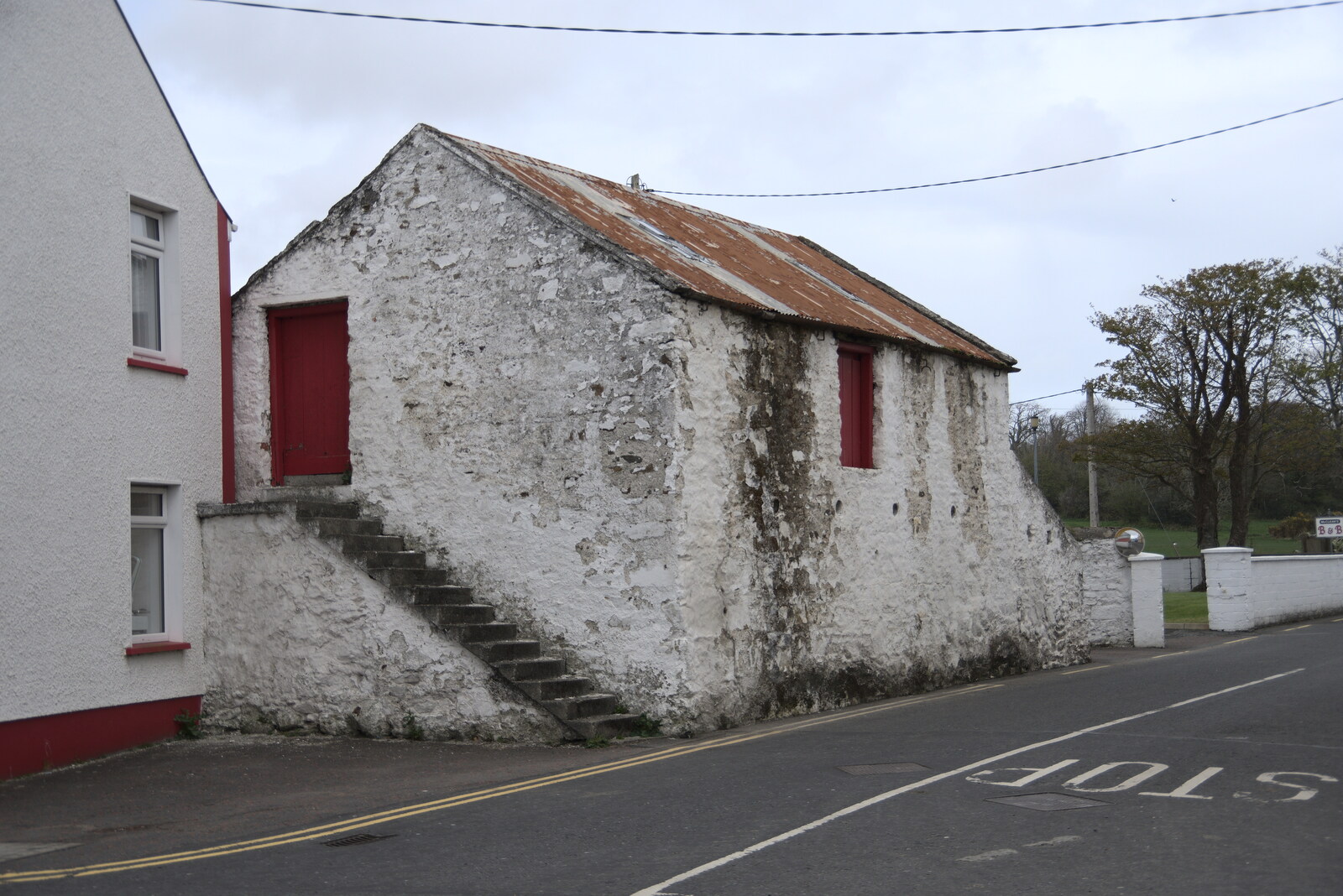 Greencastle, Doagh and Malin Head, County Donegal, Ireland - 19th April 2022: An old shed in Malin