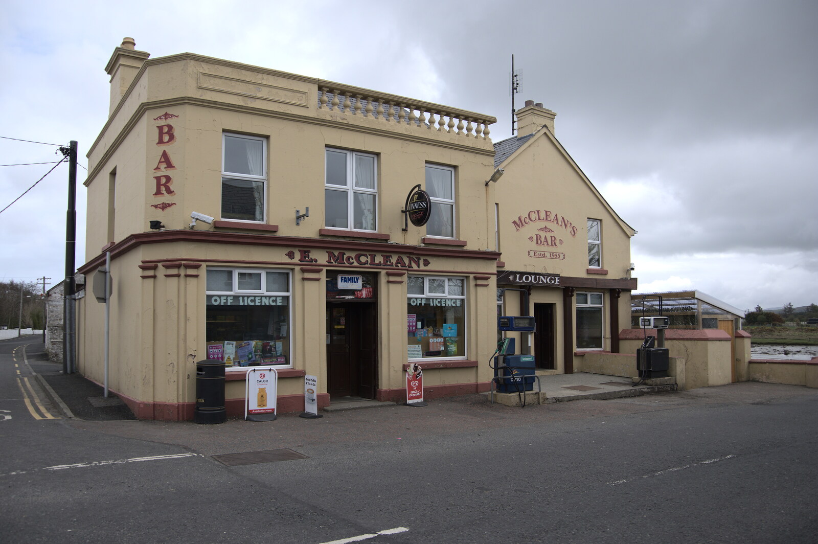 Greencastle, Doagh and Malin Head, County Donegal, Ireland - 19th April 2022: McClean's bar in Malin