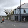 The gang cross the road, Greencastle, Doagh and Malin Head, County Donegal, Ireland - 19th April 2022
