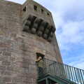 Harry checks if the Martello tower is open, Greencastle, Doagh and Malin Head, County Donegal, Ireland - 19th April 2022