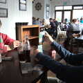 Harry and Fred play Top Trumps, Greencastle, Doagh and Malin Head, County Donegal, Ireland - 19th April 2022