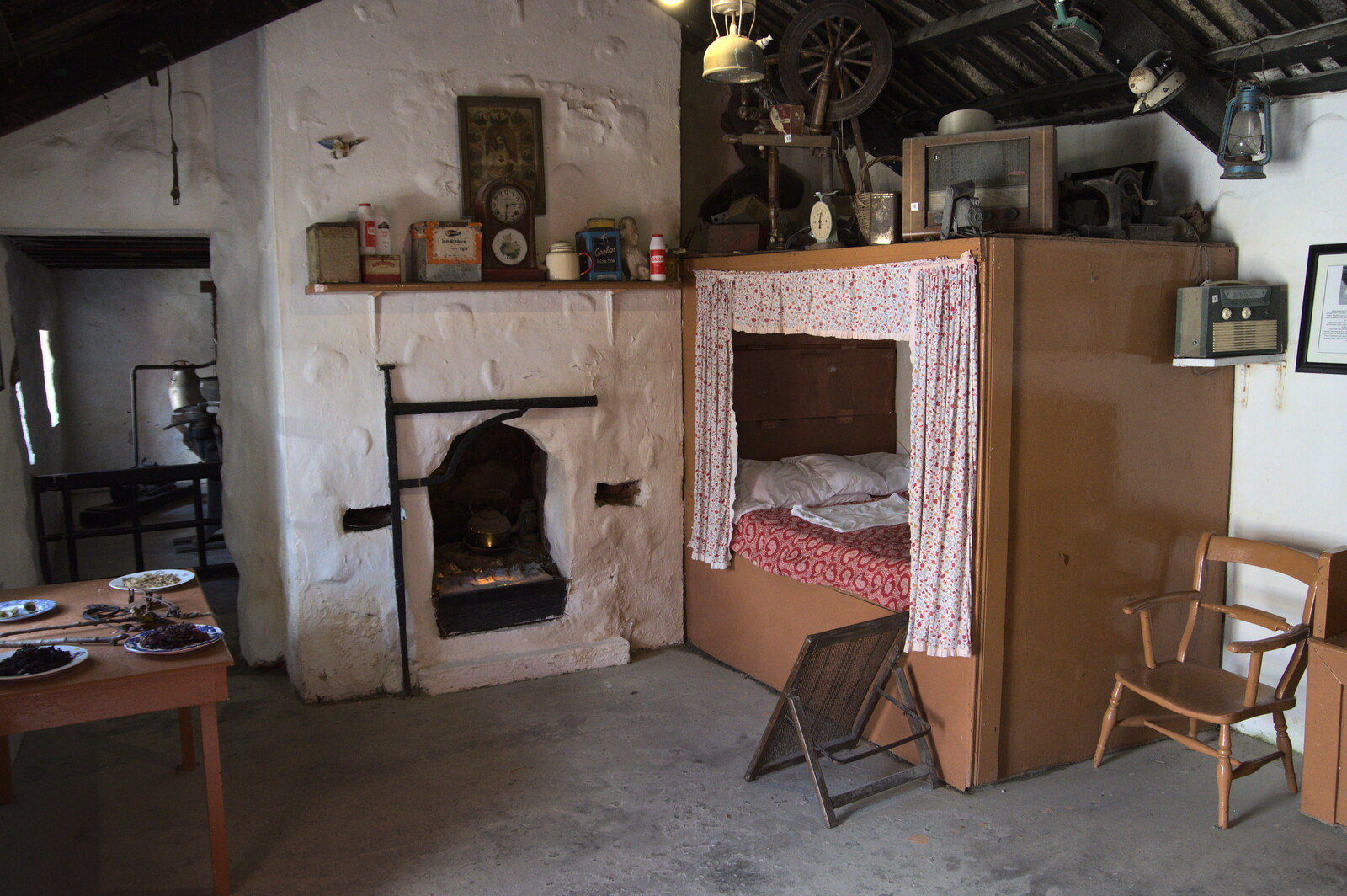 Greencastle, Doagh and Malin Head, County Donegal, Ireland - 19th April 2022: A kitchen bed 