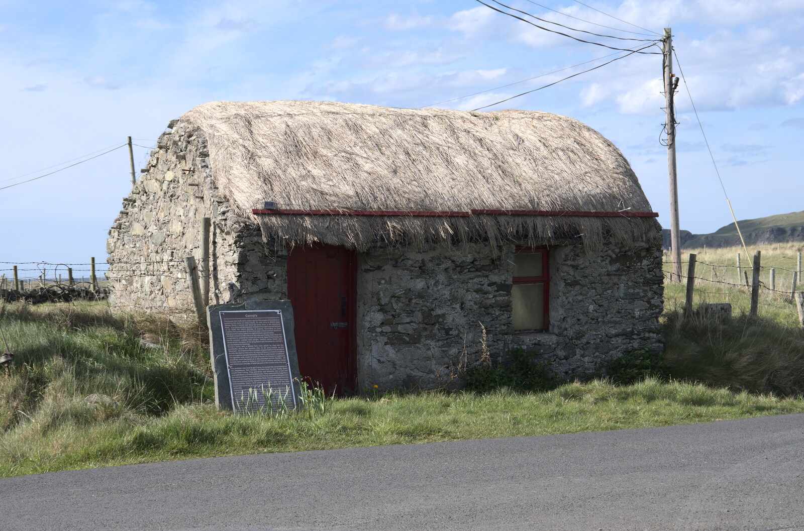 Greencastle, Doagh and Malin Head, County Donegal, Ireland - 19th April 2022: Canny the Hermit's House in Doagh
