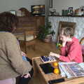 Louise and Harry play chess, Blackrock North and South, Louth and County Dublin, Ireland - 23rd April 2022