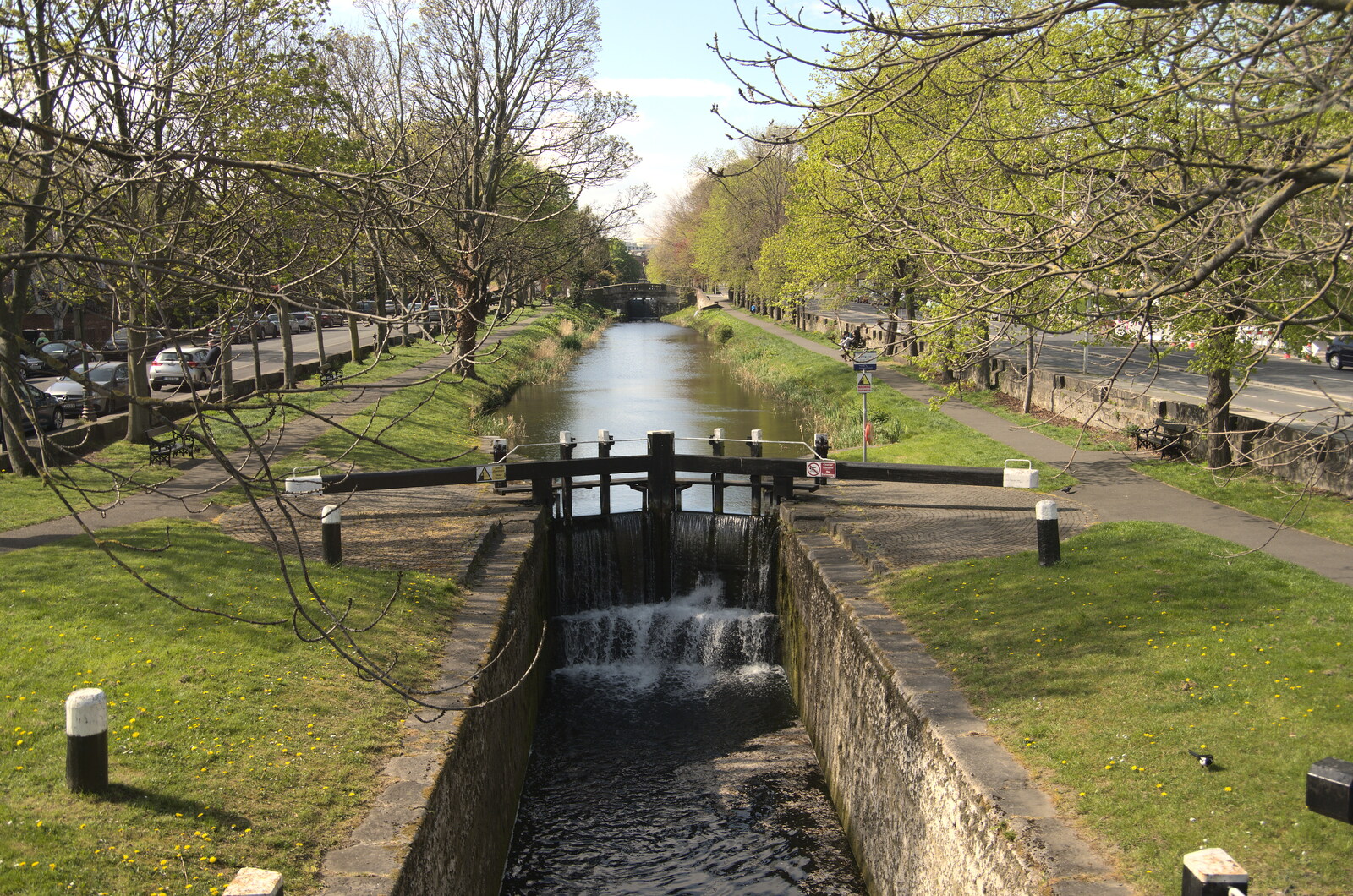 Blackrock North and South, Louth and County Dublin, Ireland - 23rd April 2022: The Grand Canal in Dublin