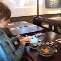 Harry eats salmon sushi in Yamamori, Blackrock North and South, Louth and County Dublin, Ireland - 23rd April 2022