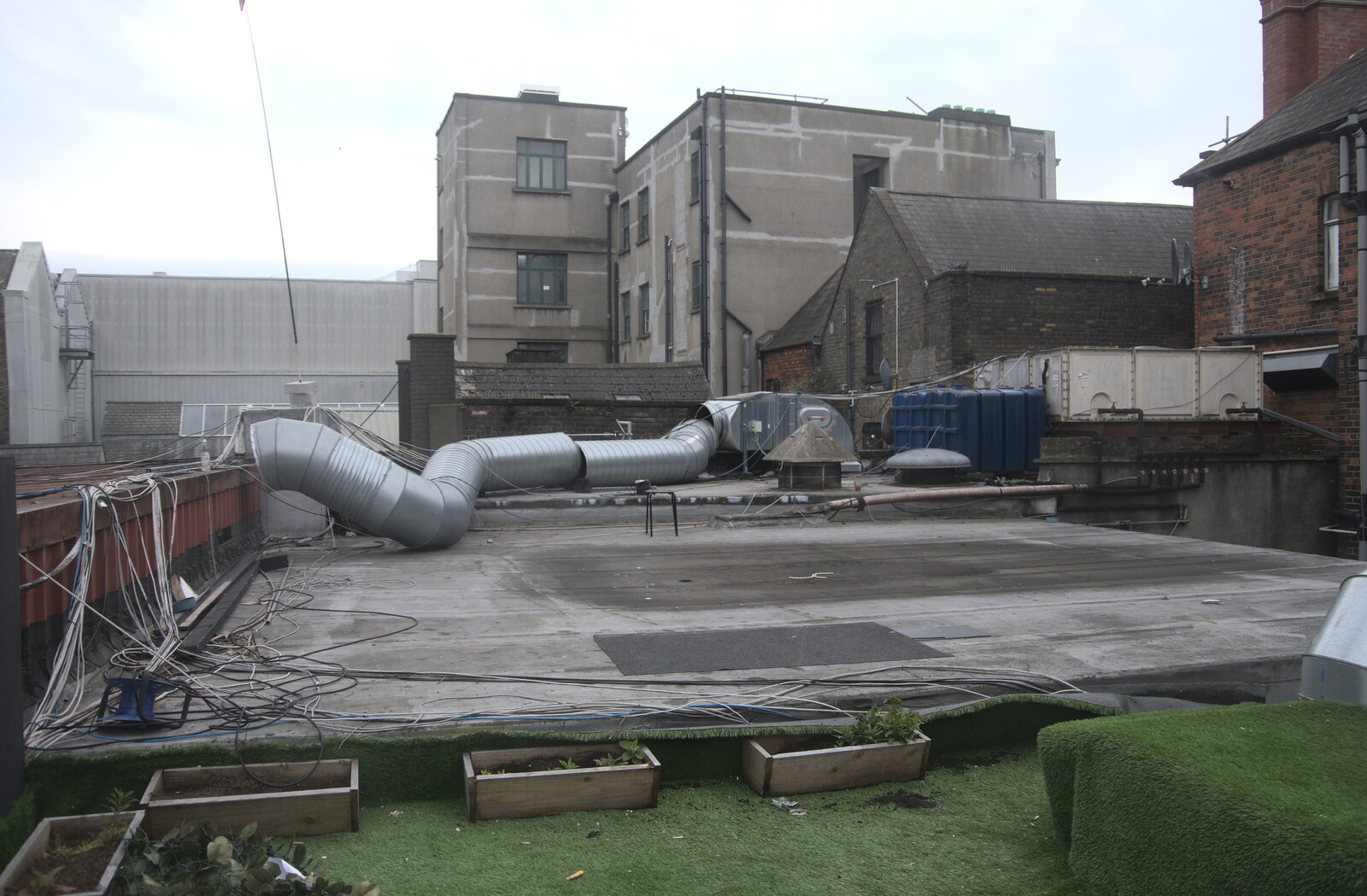 Blackrock North and South, Louth and County Dublin, Ireland - 23rd April 2022: A view from the roof of the bar