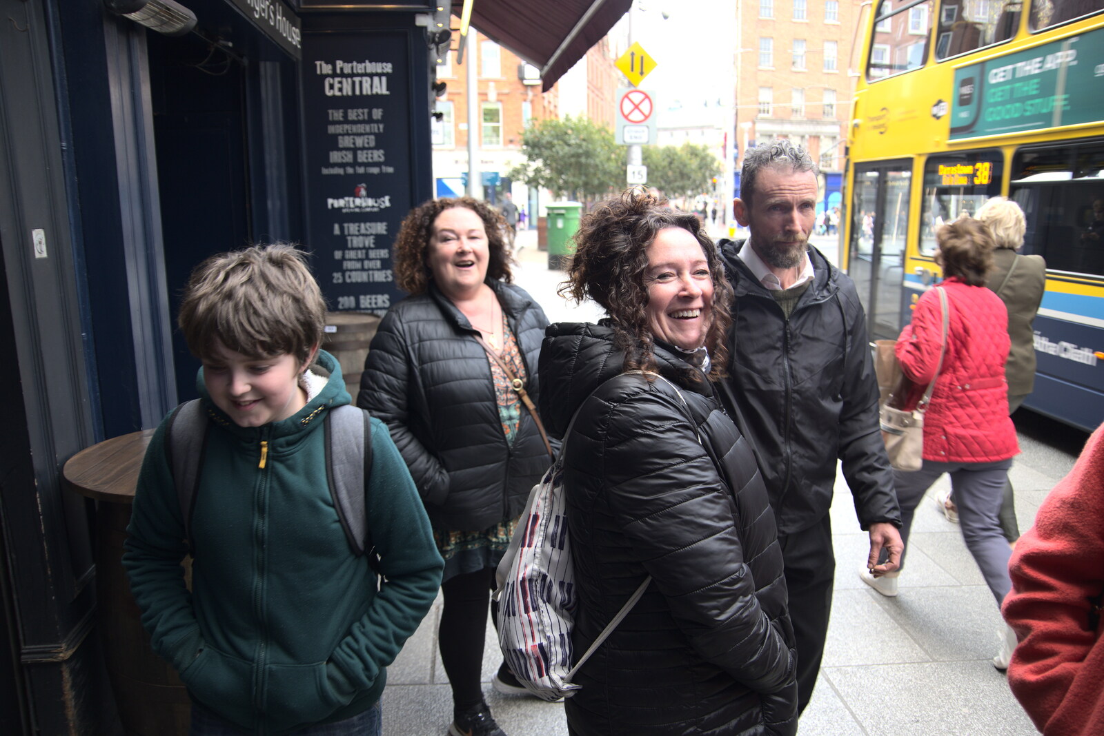 Blackrock North and South, Louth and County Dublin, Ireland - 23rd April 2022: Back out on Nassau Street in Dublin