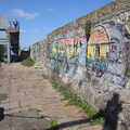 Tags on the sea wall, Blackrock North and South, Louth and County Dublin, Ireland - 23rd April 2022