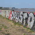 More tags on a sea wall by the DART, Blackrock North and South, Louth and County Dublin, Ireland - 23rd April 2022