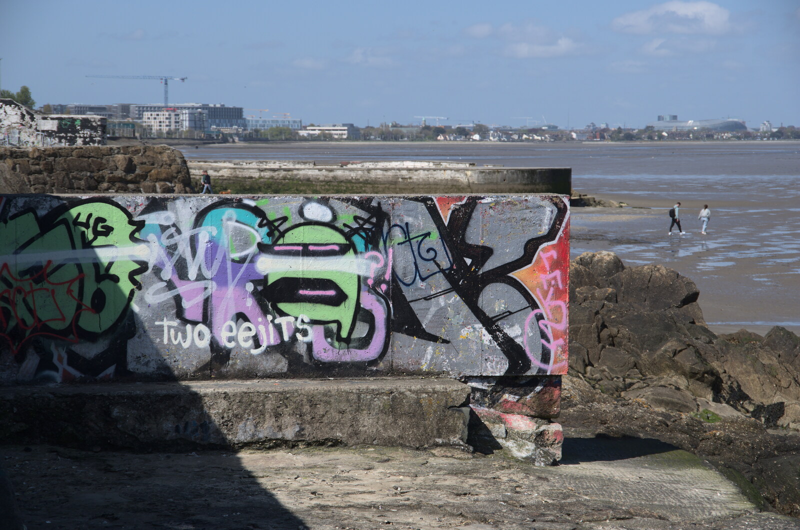 Blackrock North and South, Louth and County Dublin, Ireland - 23rd April 2022: A Two Eejits tag 