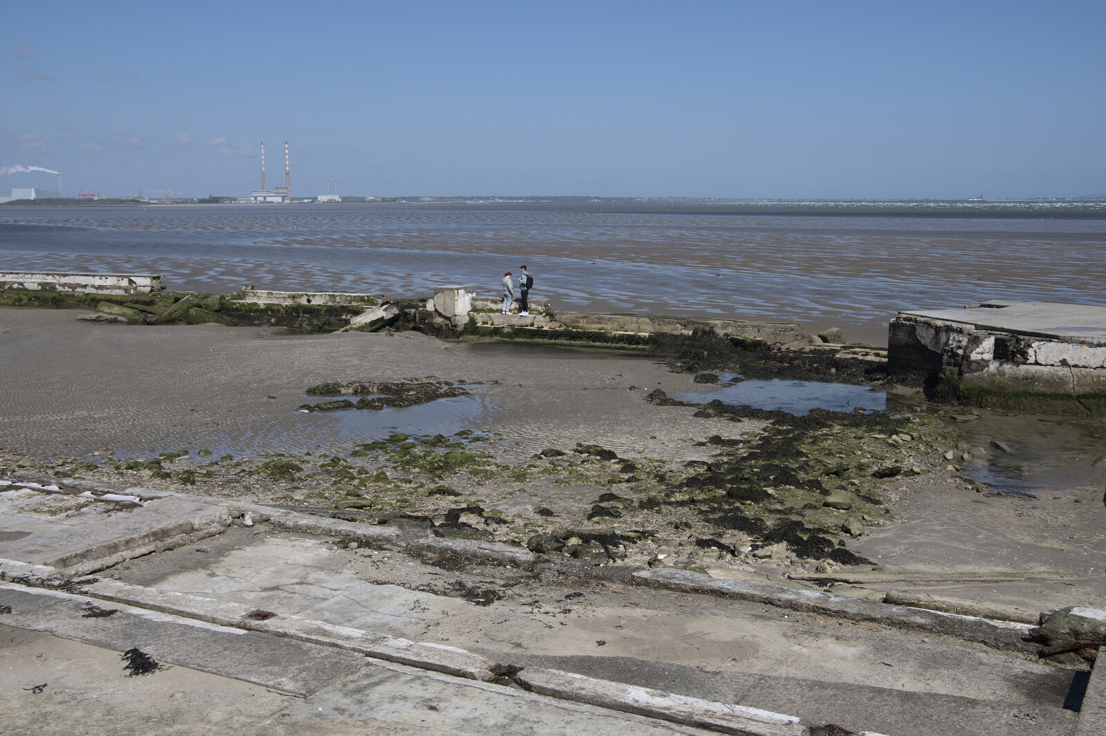 Blackrock North and South, Louth and County Dublin, Ireland - 23rd April 2022: The increasingly-derelict Blackrock Lido
