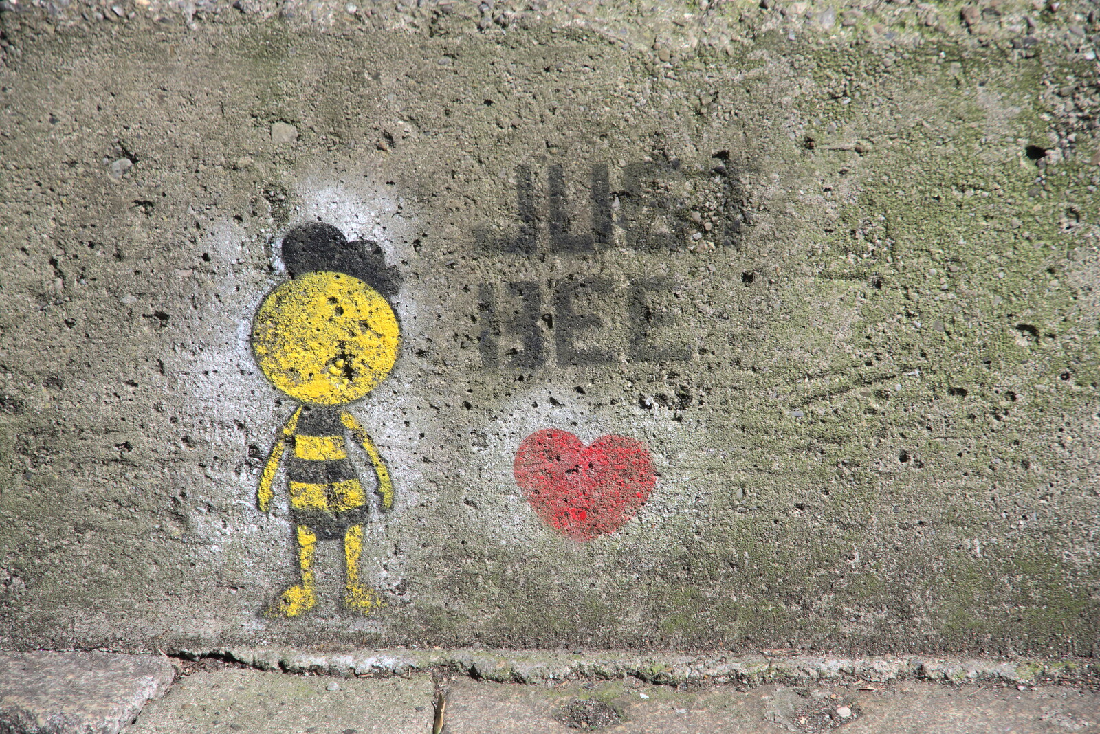 Blackrock North and South, Louth and County Dublin, Ireland - 23rd April 2022: Another bee tag: Just Bee