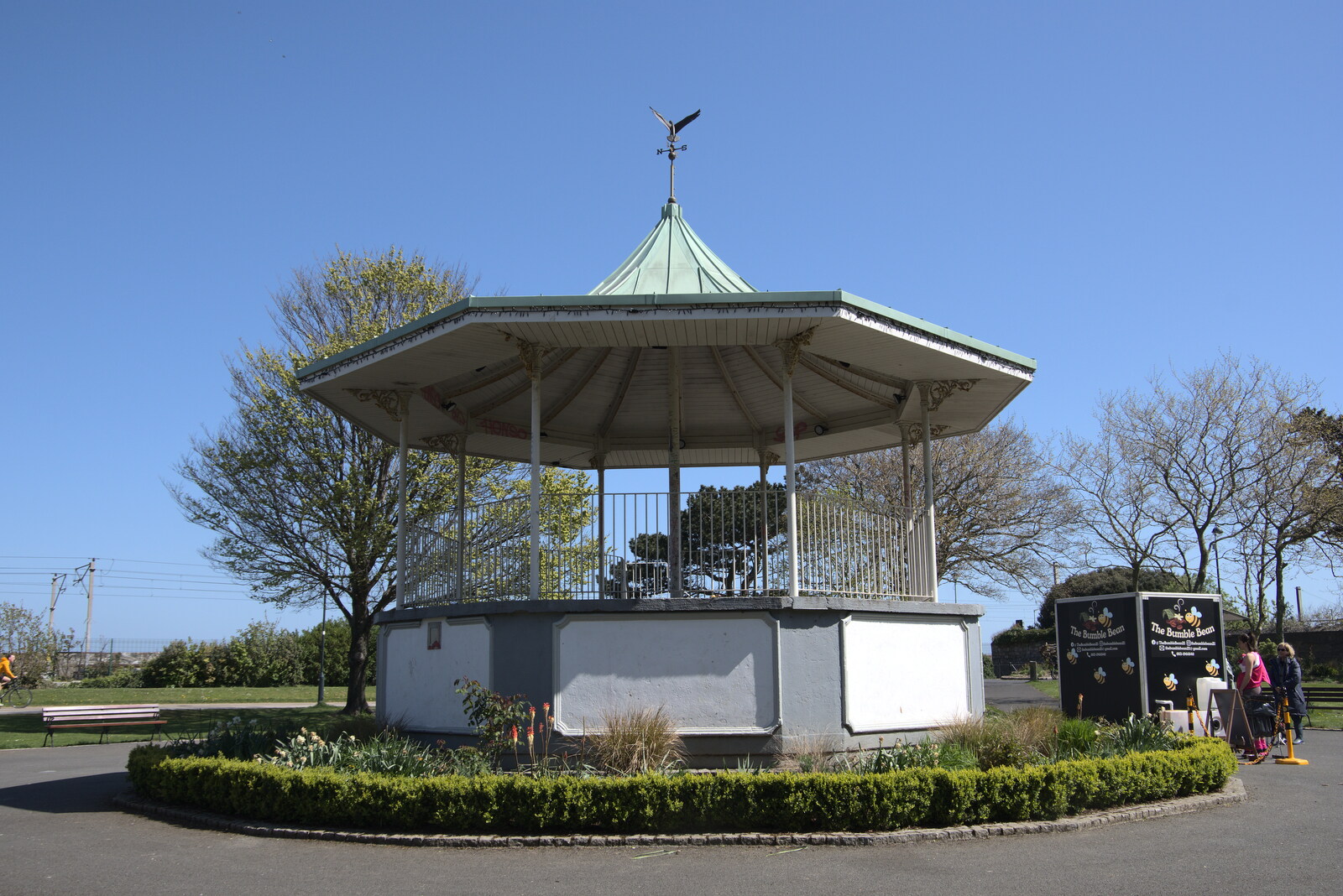 Blackrock North and South, Louth and County Dublin, Ireland - 23rd April 2022: The Blackrock Park band stand