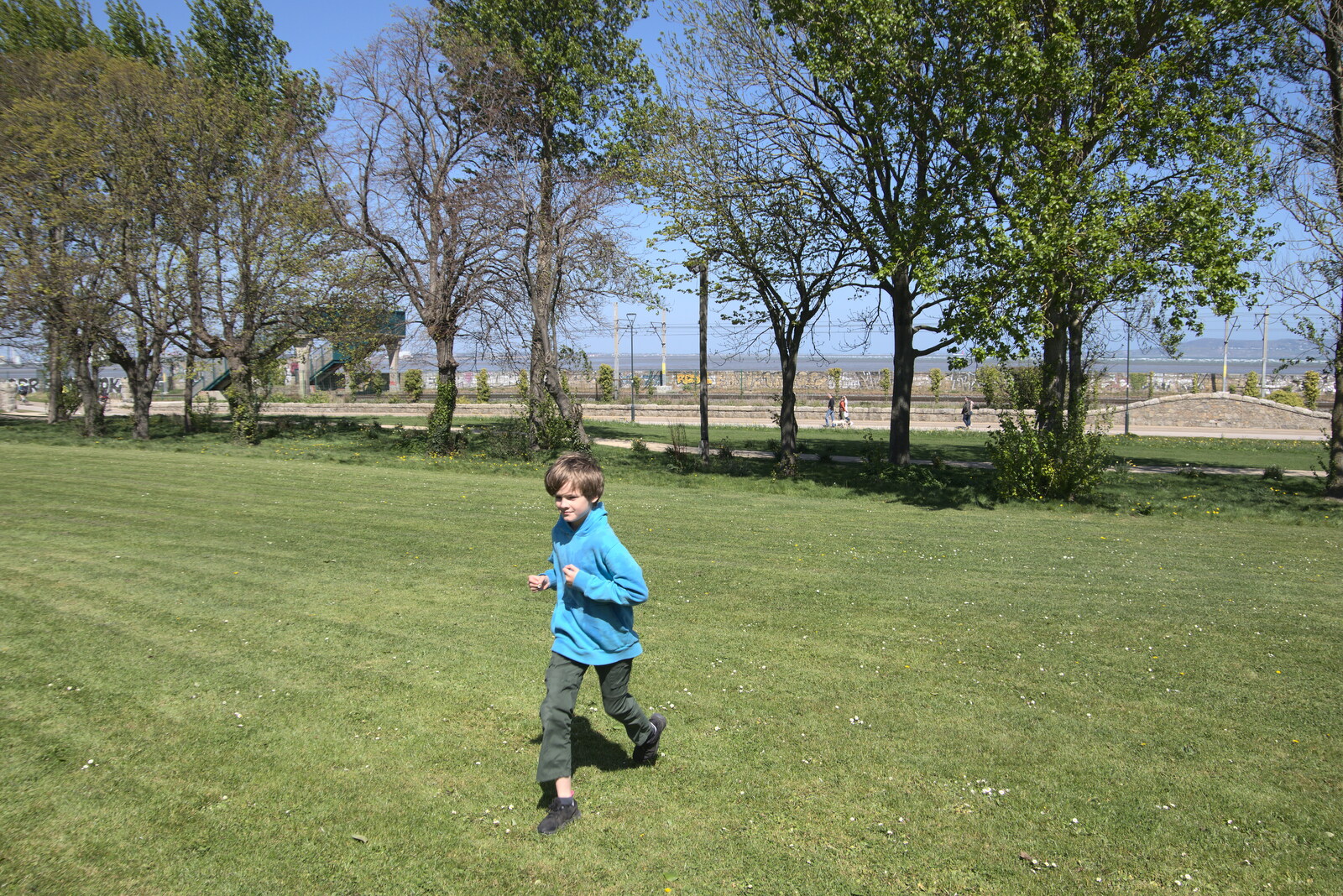 Blackrock North and South, Louth and County Dublin, Ireland - 23rd April 2022: Harry runs around