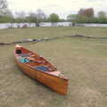 2022 The canoe is down by the lake for the first time