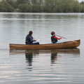 Isobel and Harry pootle around, The Canoe's First Outing, Weybread Lake, Harleston - 1st May 2022