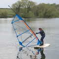 Isobel goes windsurfing, The Canoe's First Outing, Weybread Lake, Harleston - 1st May 2022
